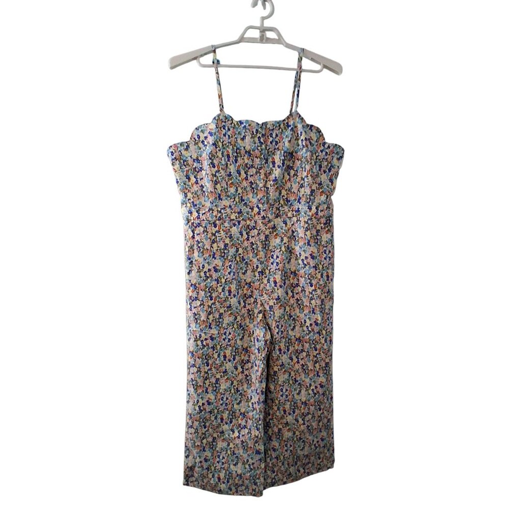 Maeve by Anthropologie jumpsuit womens US 16 floral wide leg pockets